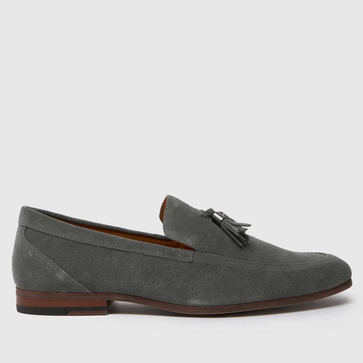 Schuh Ren – Grå loafers i mocka