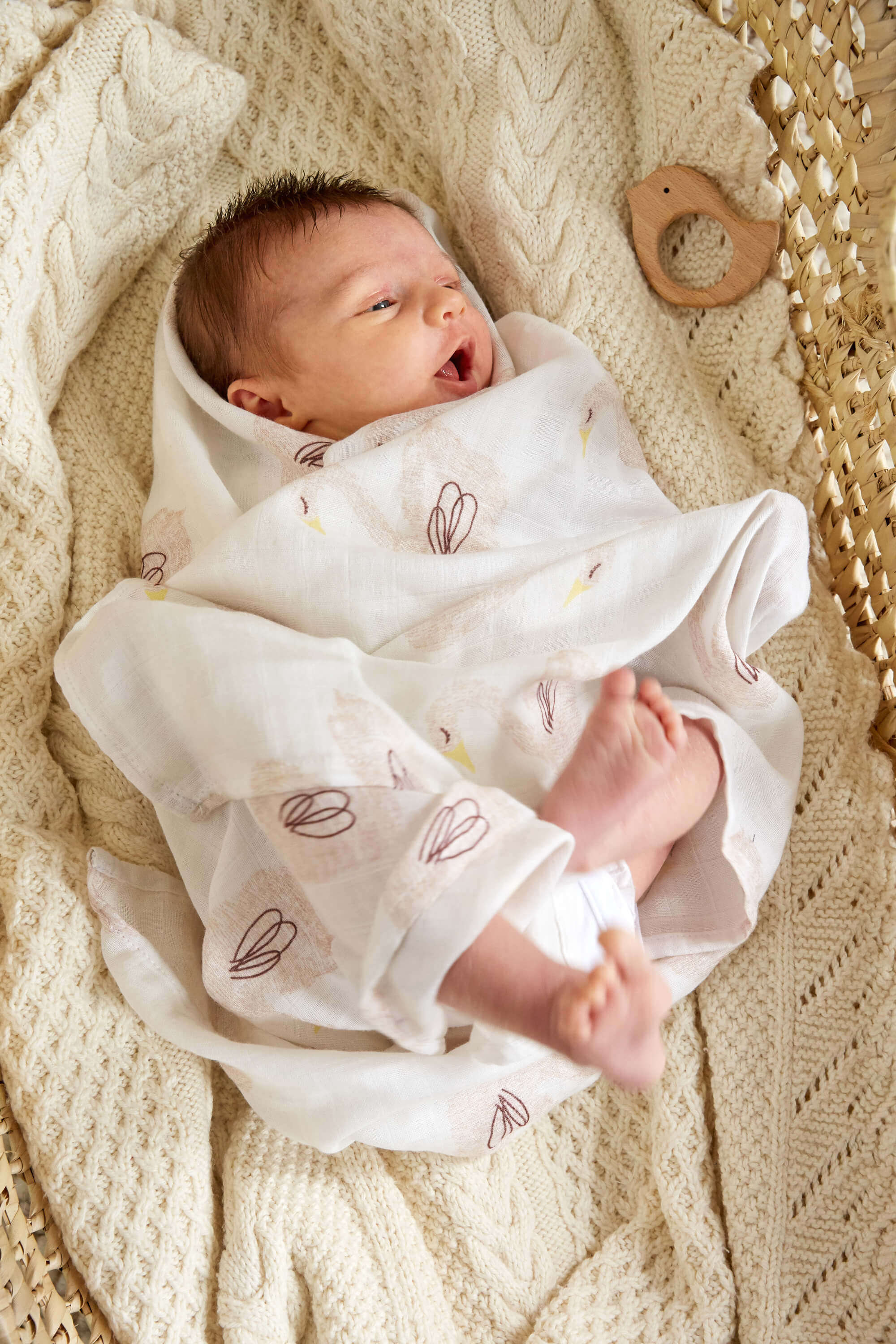 Mulltücher (2 Stk) - Heavenly Soft Swaddle XL, Little Water Swan