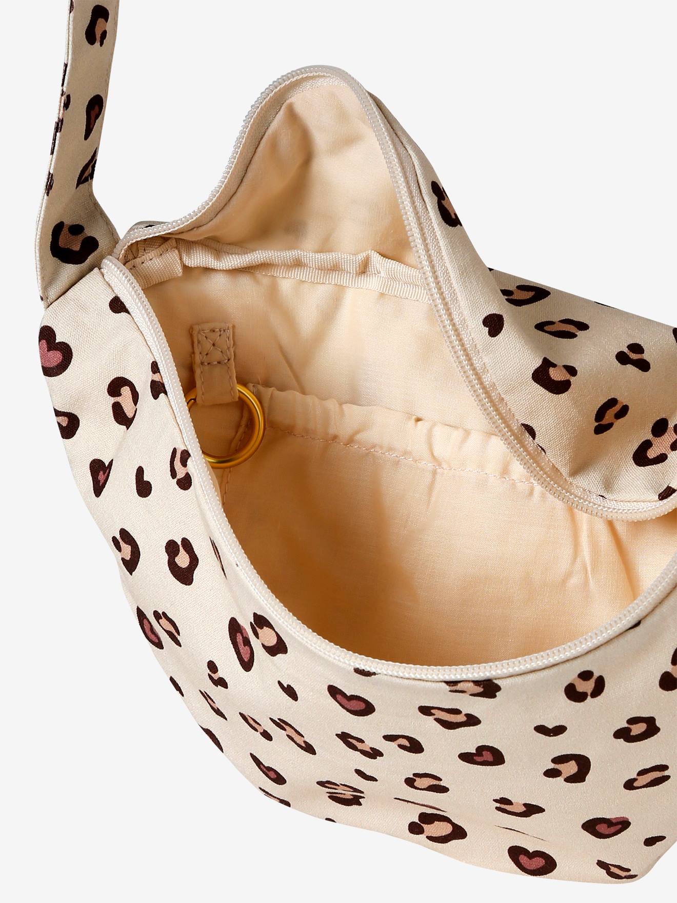 Vertbaudet Damen Bauchtasche - hellbeige leoprint