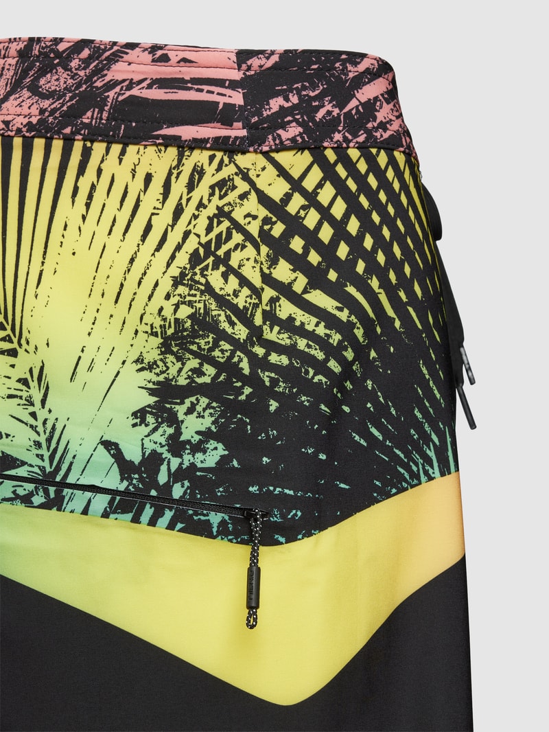 Badehose mit Label-Detail Modell 'HYPERFREAK' in schwarz