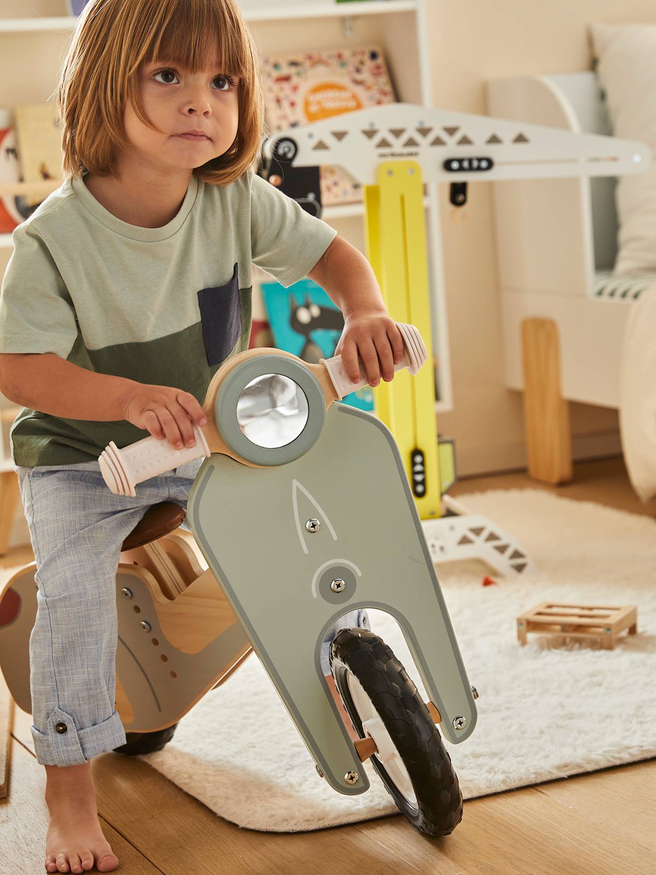 Draisienne scooter en bois FSC® vert