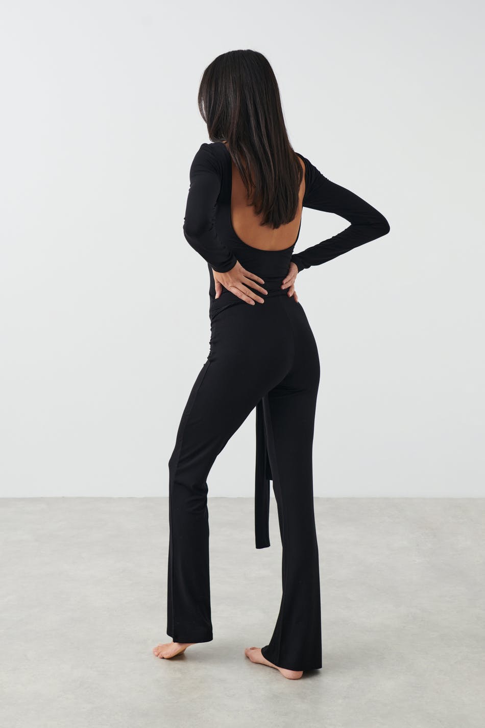 Soft touch tie trousers