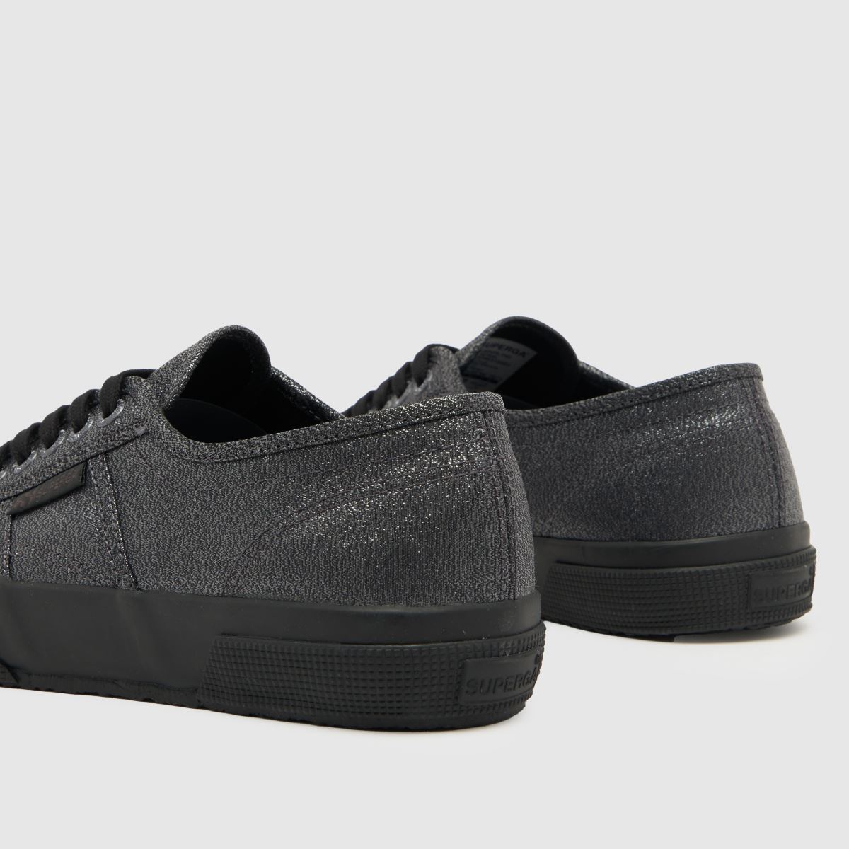 Superga 2750 lame sportcipő fekete és szürke színben
