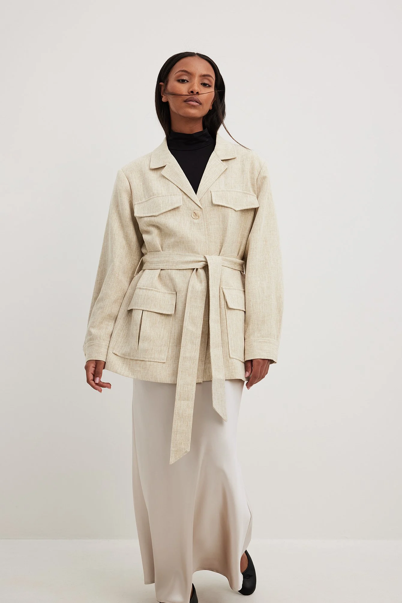 Jacke mit Fronttasche