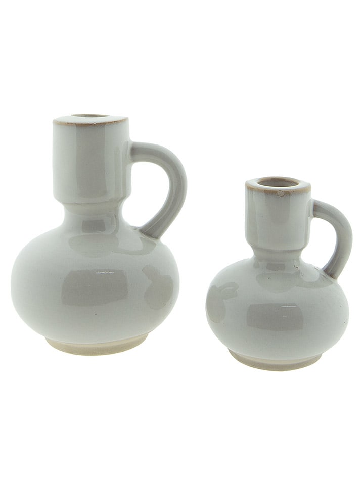 Clayre & Eef Kerzenständer in Beige - (B)12 x (H)14 x (T)10 cm günstig kaufen onesize