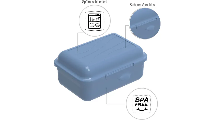 rotho Brotdose Funbox 0,4l horizon blue