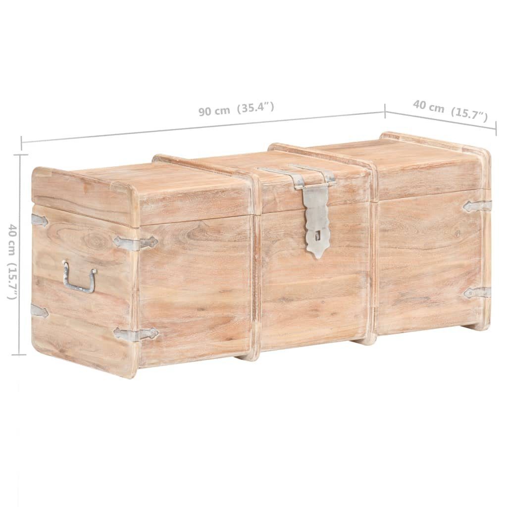 vidaXL Aufbewahrungsbox Holztruhe 90x40x40 cm Akazie Massivholz (1 St)
