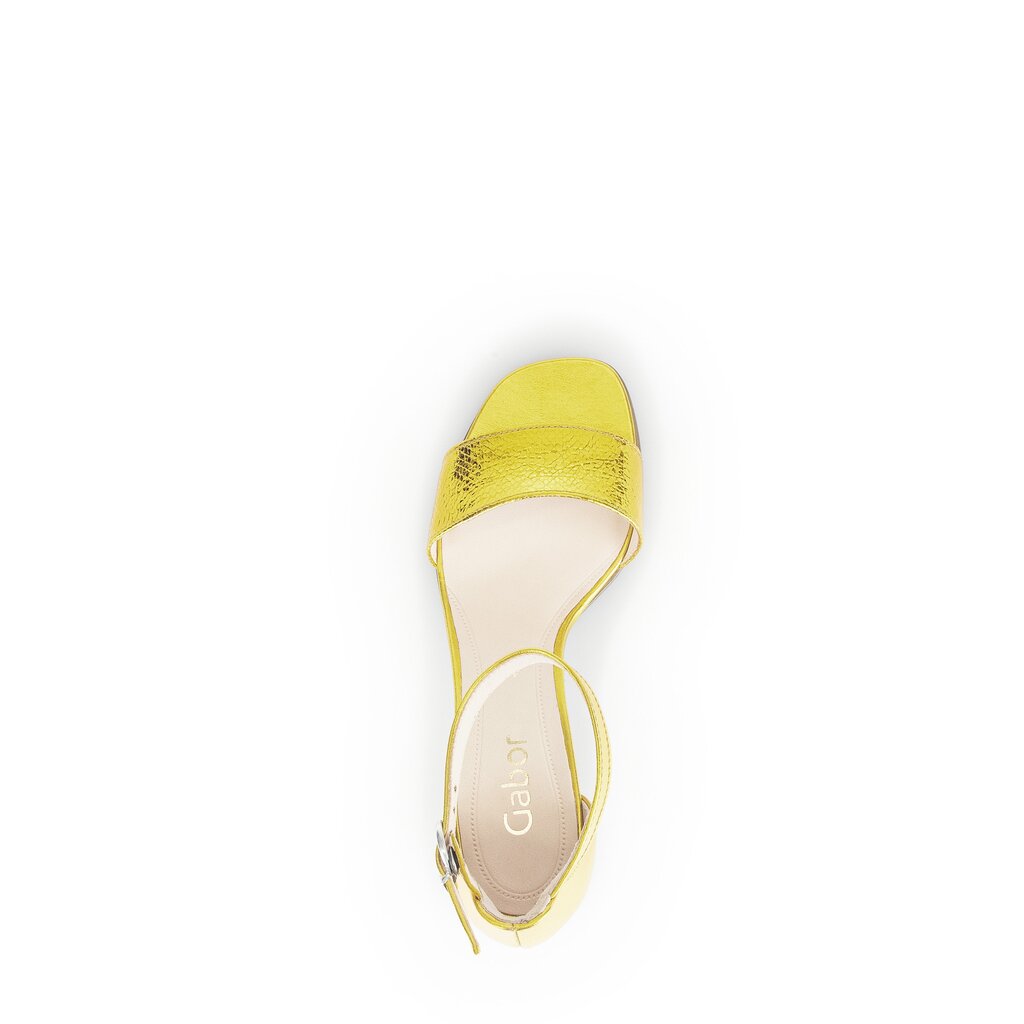 Gabor fashion Riemchensandale gelb