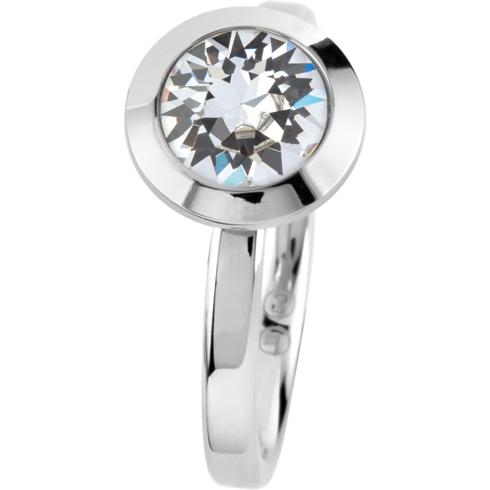 Jacques Lemans Bague pour femme Acier inoxydable argent Bague