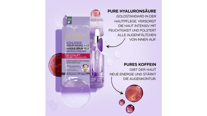 L'Oréal Paris Revitalift Tuchmaske Augen