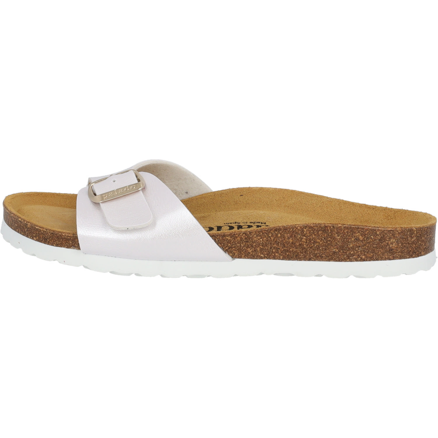 Palado Malta Metallic, Pantoletten, Damen, Metallic Weiß Gold