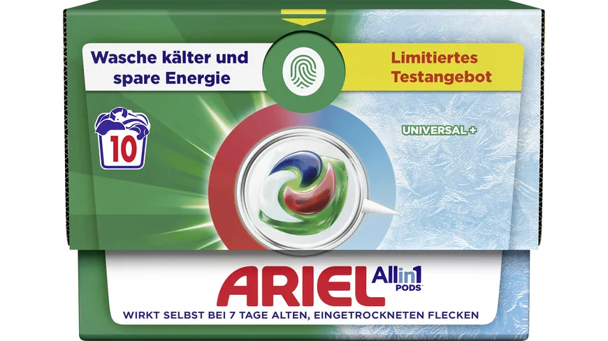 Ariel Color & Regular Waschmittel All-in-1 Pods Limitiertes Testangebot 10WL