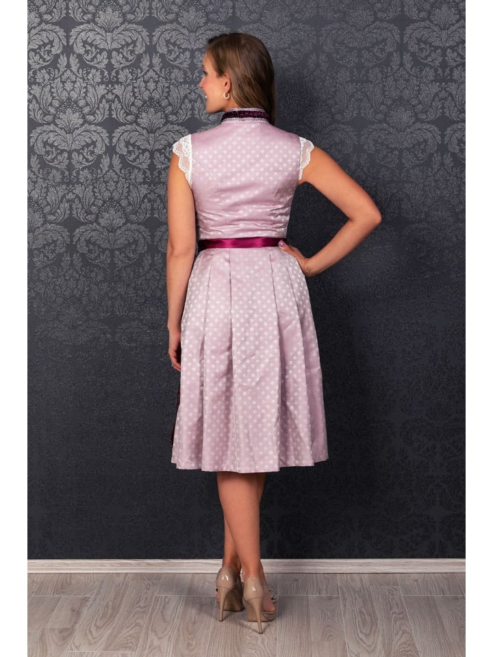 Edelnice Midi Dirndl Alice in lila, rosé günstig kaufen
