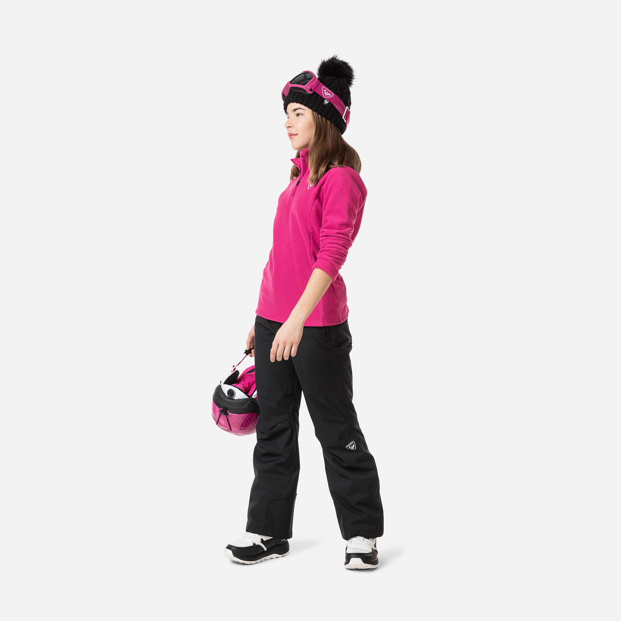 Haut en polaire demi-zip Fille
