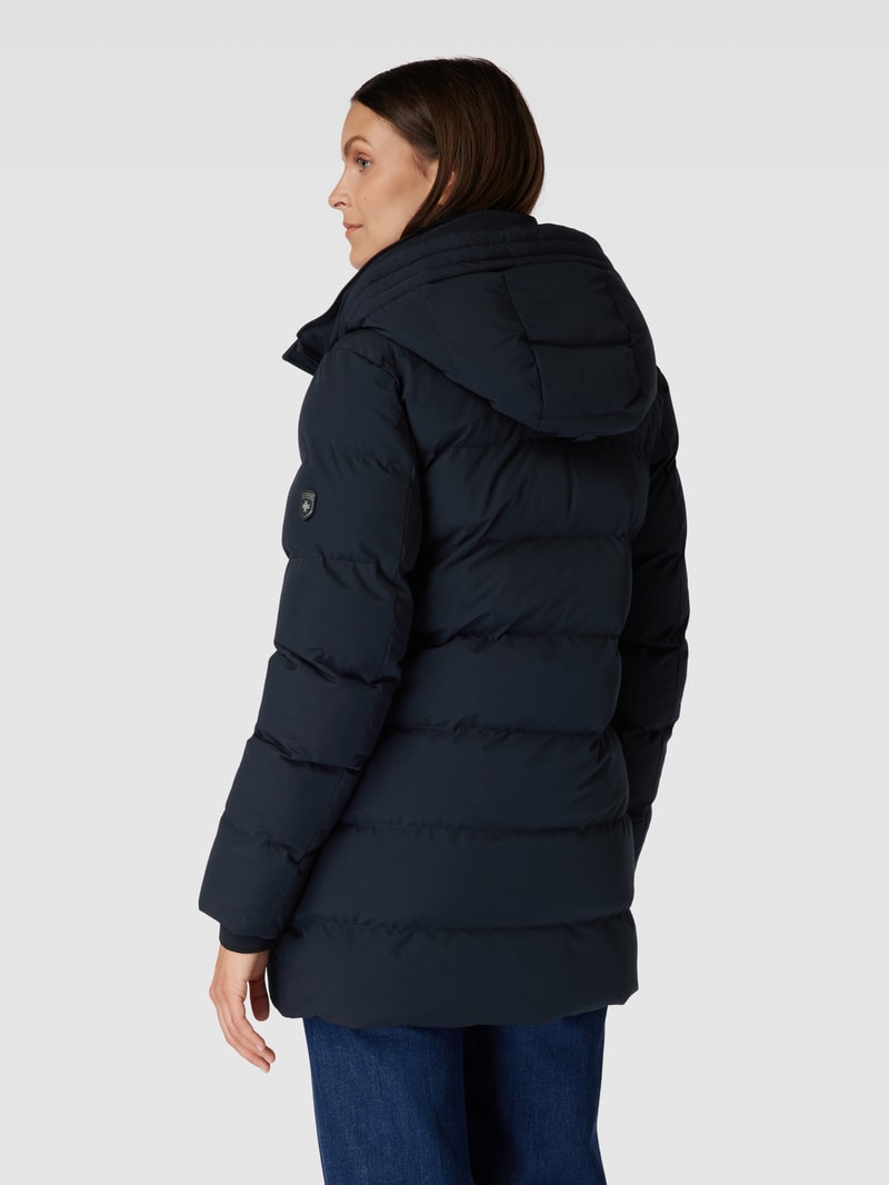 Steppjacke mit abnehmbarer Kapuze Modell 'GOLDMINE' in dunkelblau