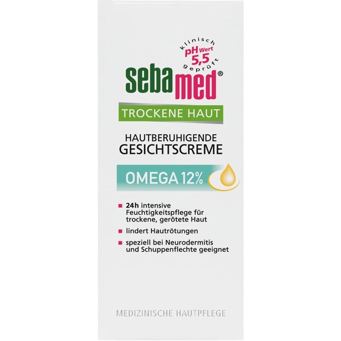 Trockene Haut Hautberuhigende Gesichtscreme Omega 12%