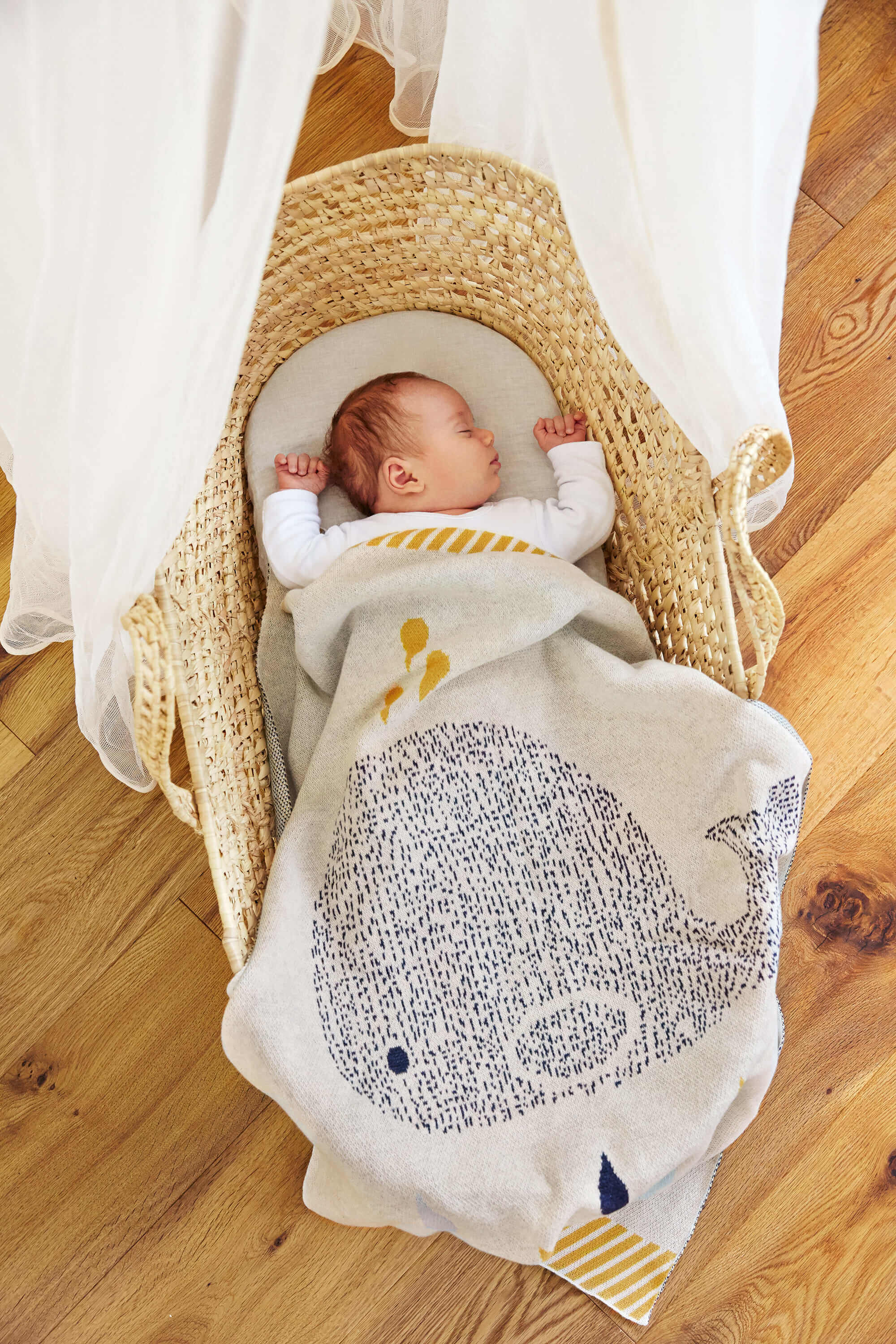 Babydecke - Bio Baumwolle, Wal