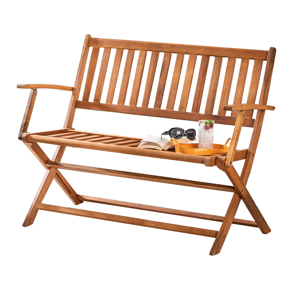 DEUBA Klappbare Holz-Gartenbank