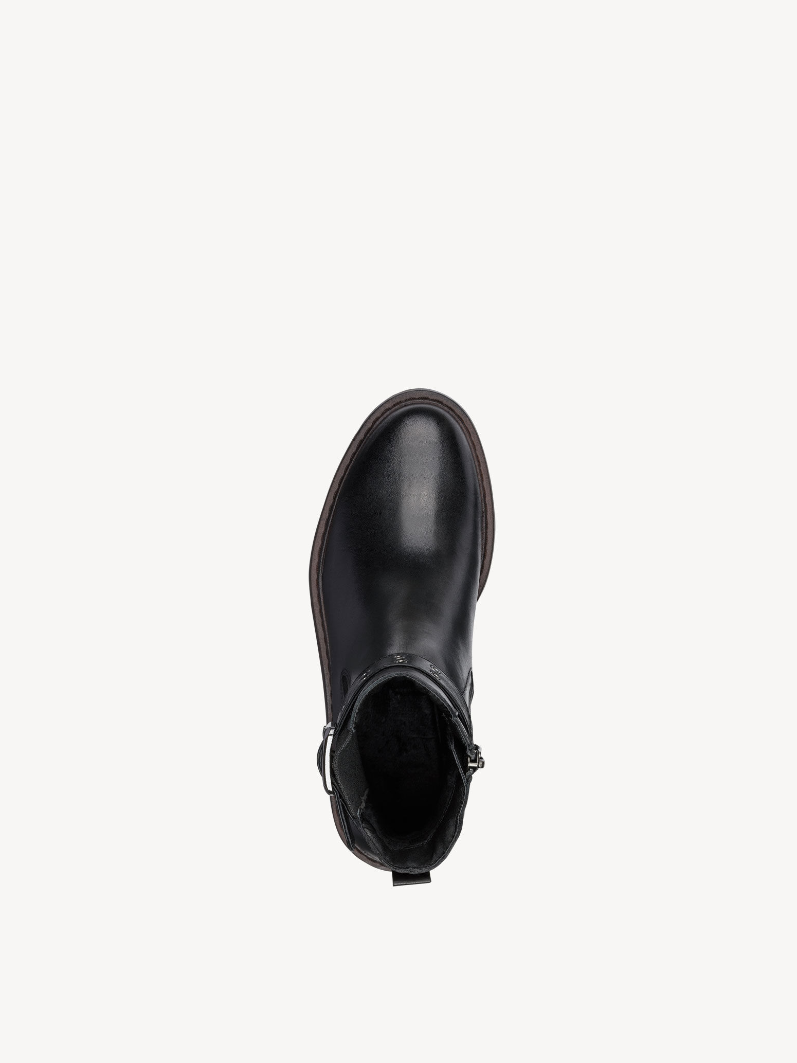 Bottine Chelsea en cuir - noir