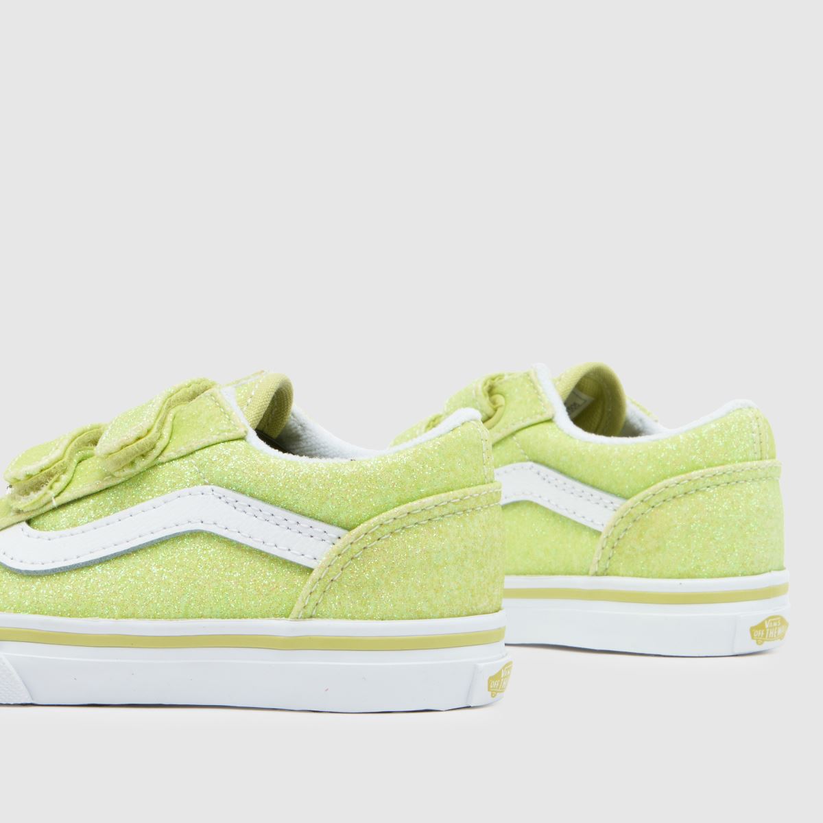 Športni copati Vans Lime Old Skool V Glitter za malčke