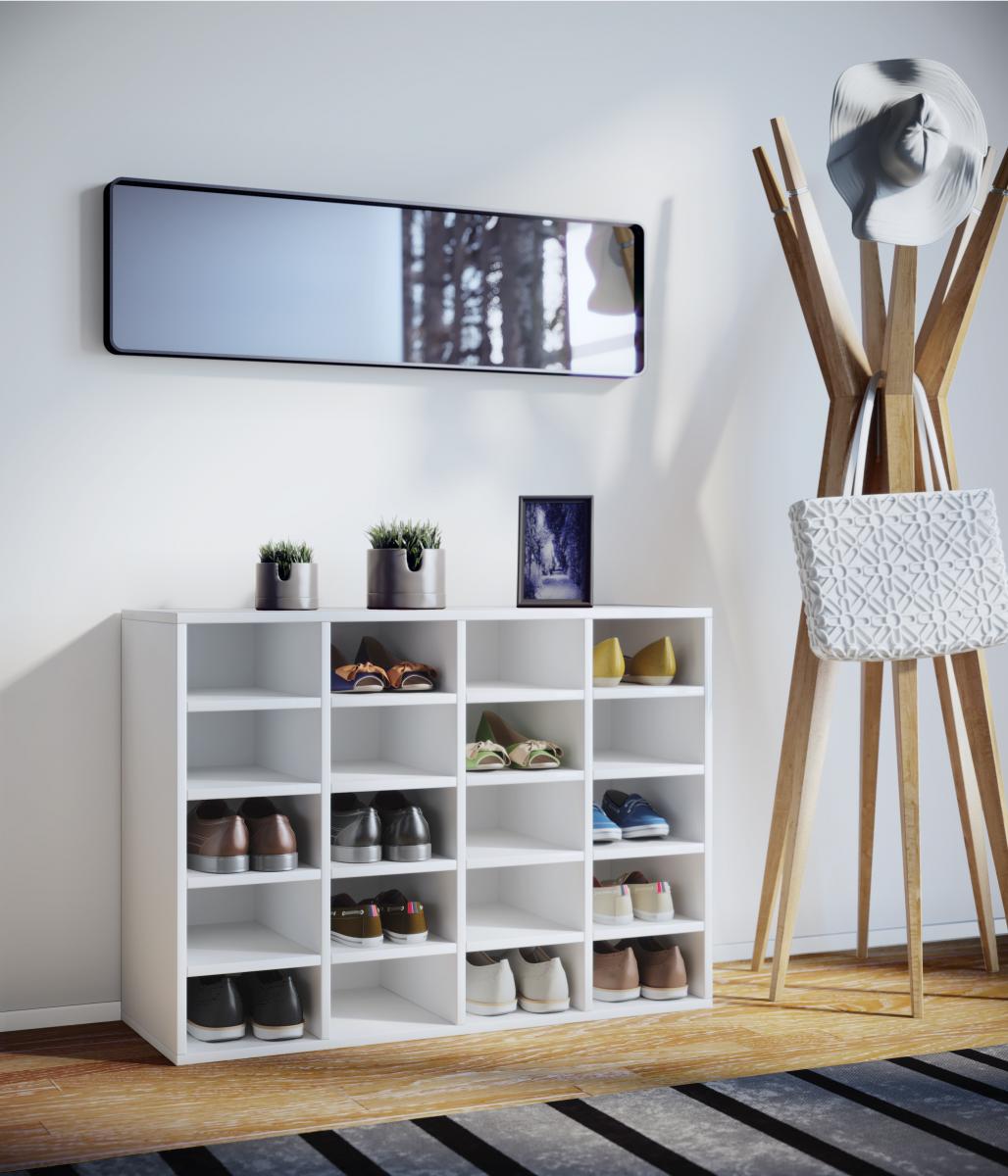 VCM Schuhschrank Hinsol L Weiß