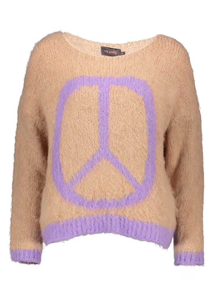 miss goodlife Pullover in Beige/ Lila günstig kaufen