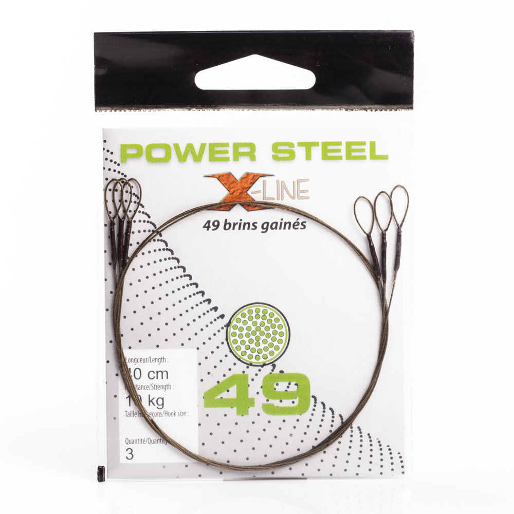 Przypon wędkarski X-Line Power Steel Predator, 49 żyłek, 40 cm (x3)