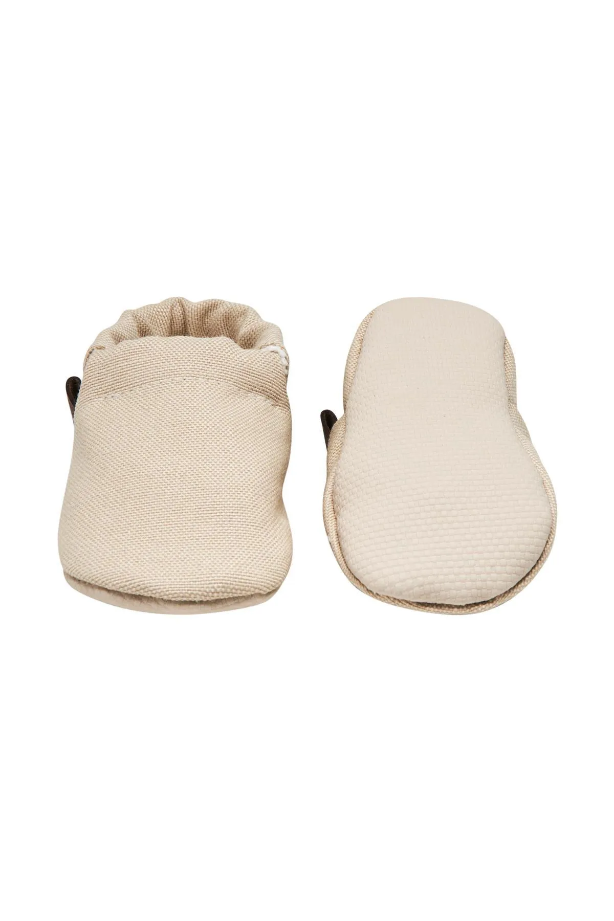 Caluu Baby  Steinfarbene Babyschuhe aus Öko-Tex-Baumwolle