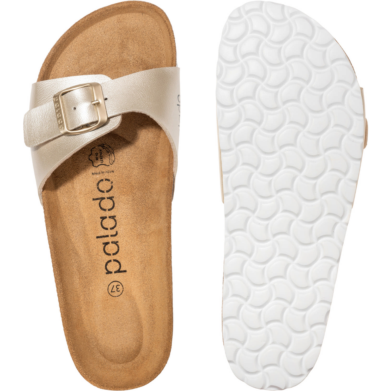 Palado Malta Metallic, Pantoletten, Damen, Metallic Gold Gold