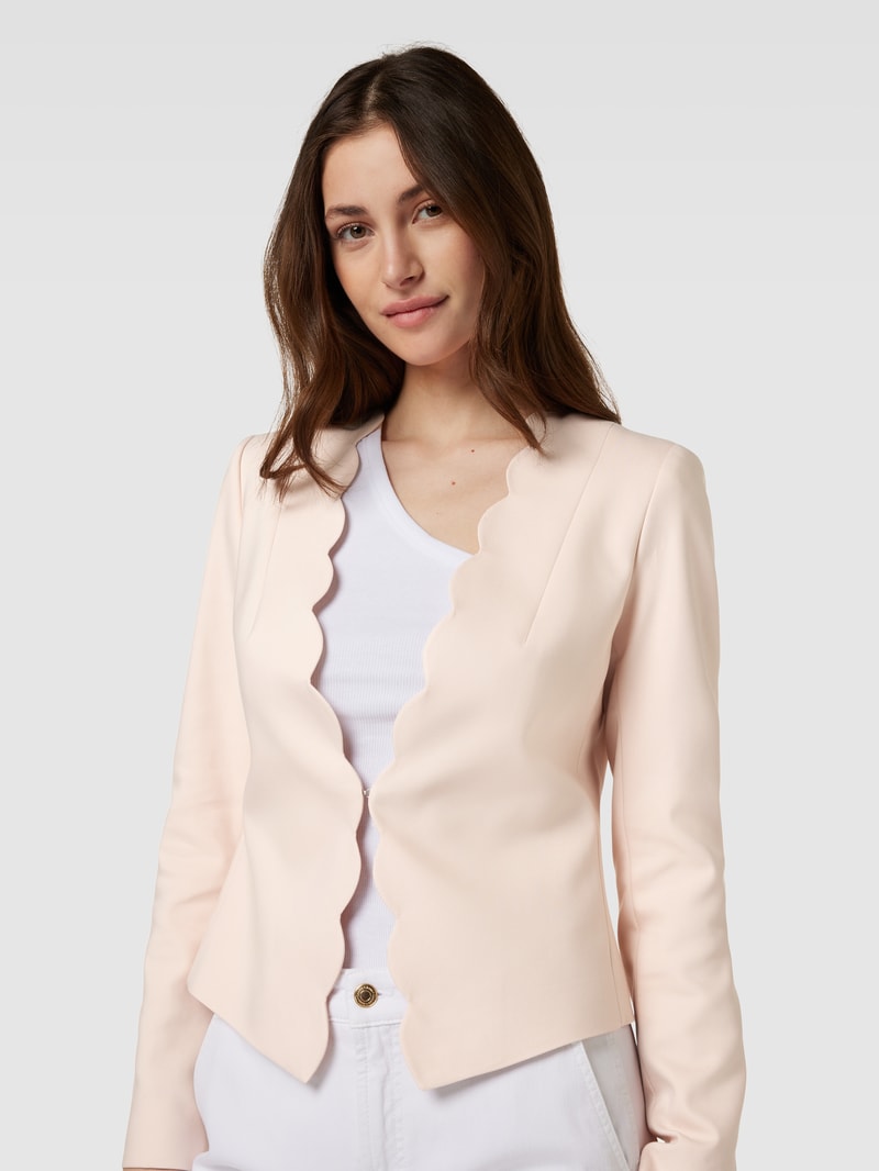 Blazer mit Ziernähten in rosa