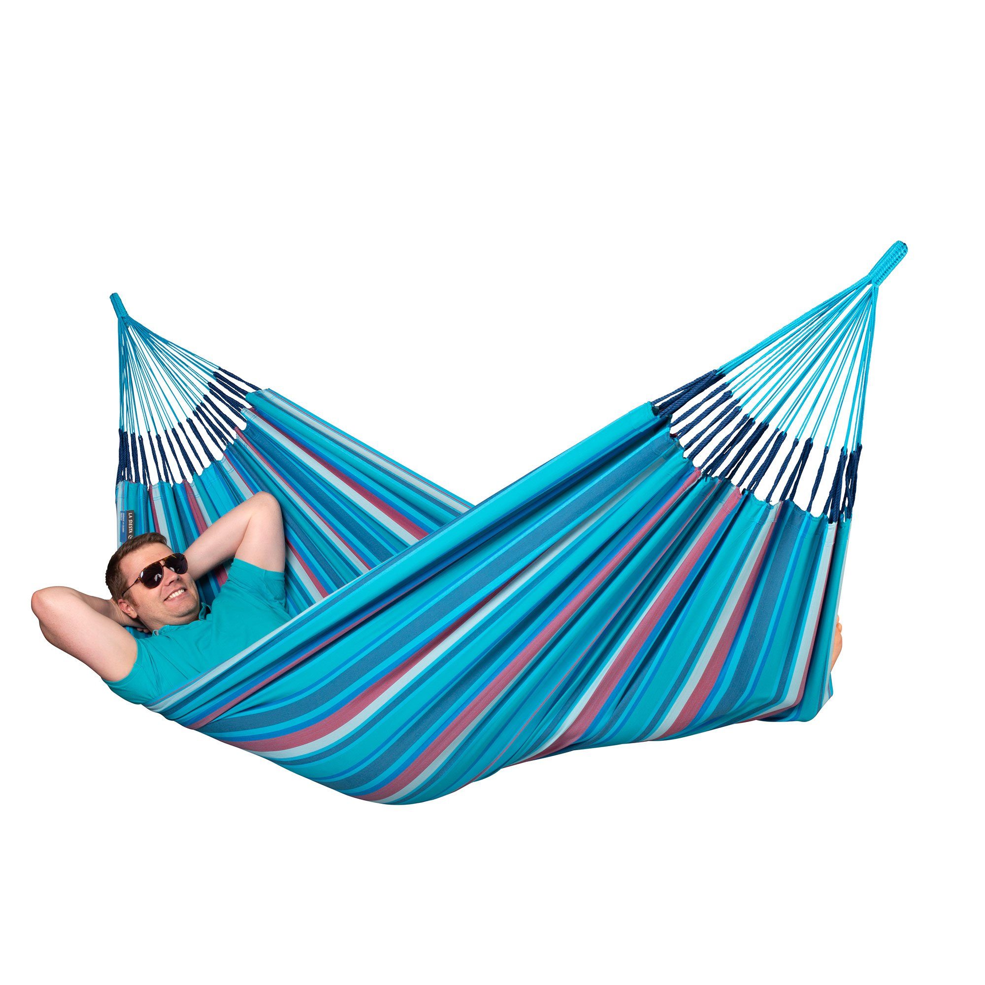 La Siesta Hängematte Brisa Wave - Klassische Doppel-Hängematte Outdoor- LA SIESTA, Hochwertige Qualität