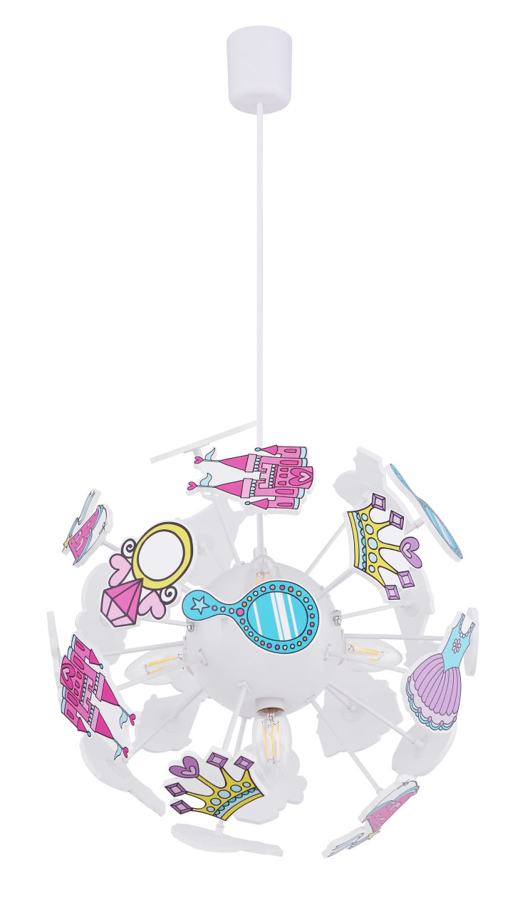 Globo Lighting - LURRA - Hängeleuchte Kunststoff weiß, 4x E14