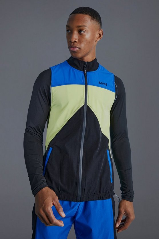 Man Active Colorblock Weste