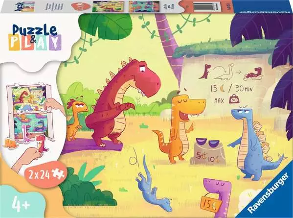 Kinderpuzzle ab 4 Jahren - Dinosaurier im Sommer - 24 Teile