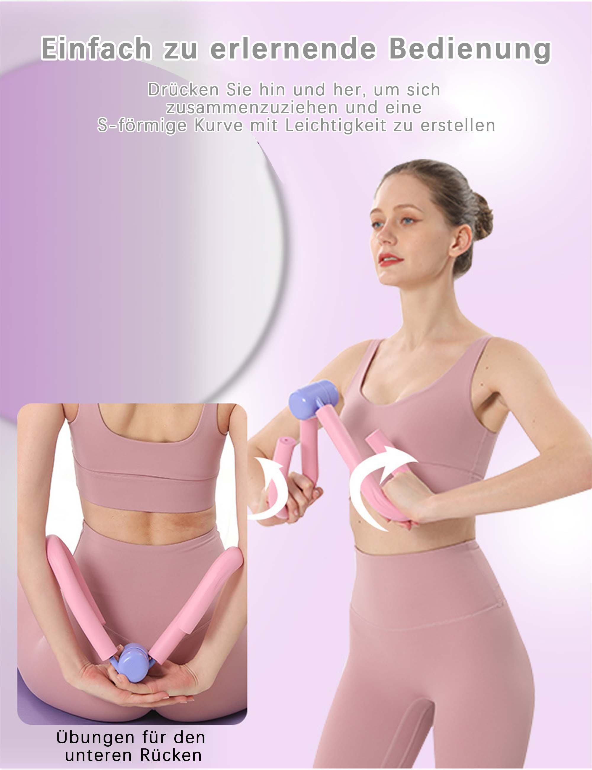 flowgoer Multitrainer Mode & Fitness Serie, (S-förmiges Design,Einfach zu tragen und aufzubewahren, Der Code für einen perfekten Körper), Dauerhaft und nicht leicht verformbar,Multifunktional