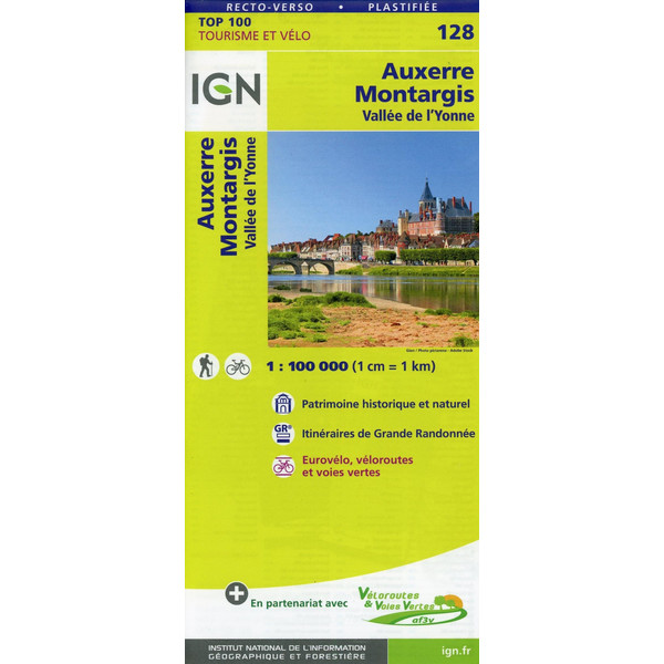 Auxerre Montargis 1:100 000 - Wanderkarte