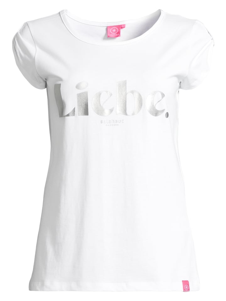 Salzhaut Shirt BIIKE LIEBE in White günstig kaufen XXL