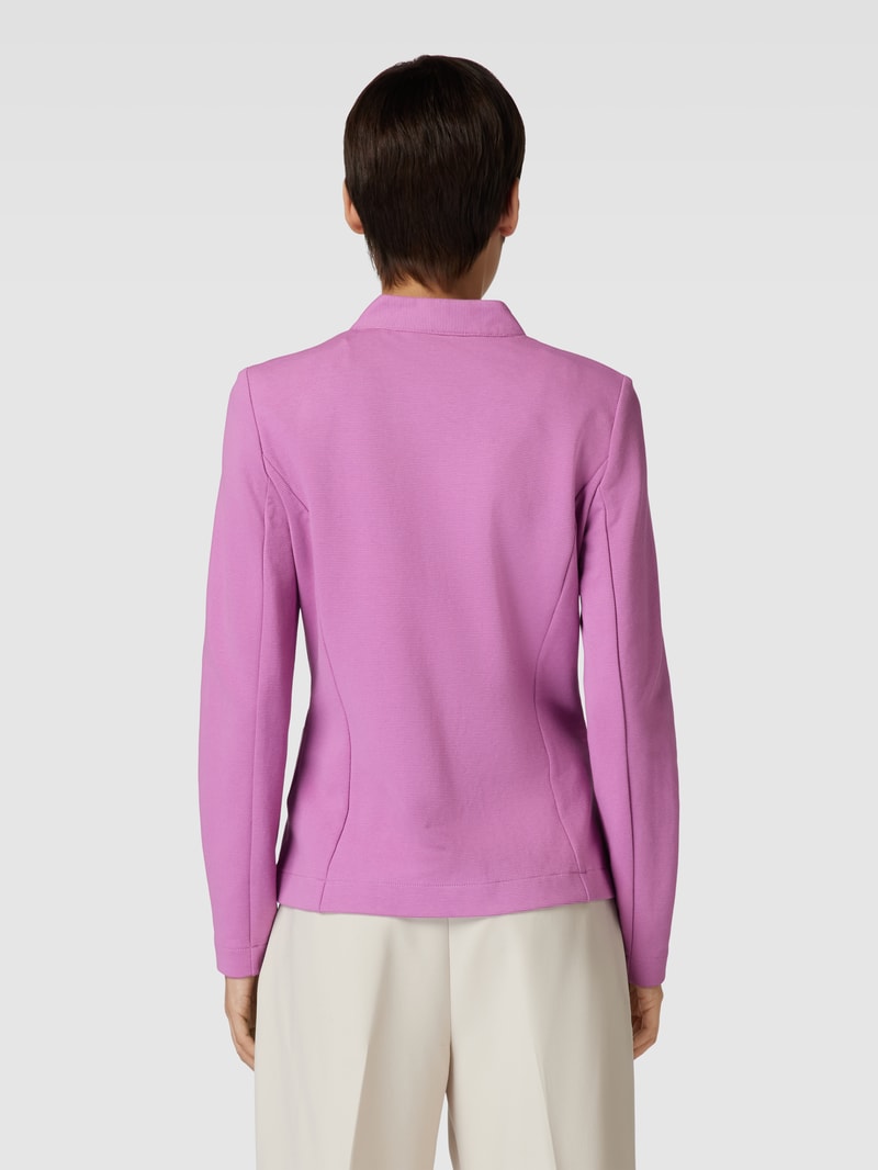 Blazer in unifarbenem Design mit Eingrifftaschen in mauve