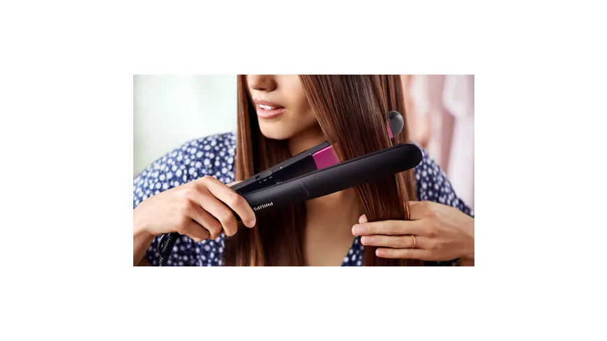 PHILIPS Haarglätter BHS375/00 Schwarz / Pink