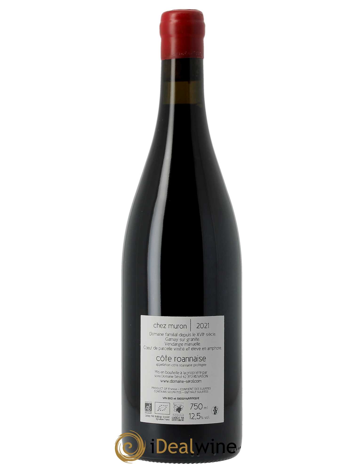 Côte Roannaise Chez Muron Domaine Sérol  2021 - Lot de 1 Bouteille