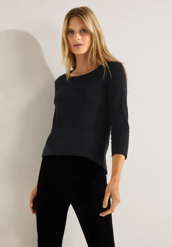 CECIL Basic Shirt mit Rundhals
