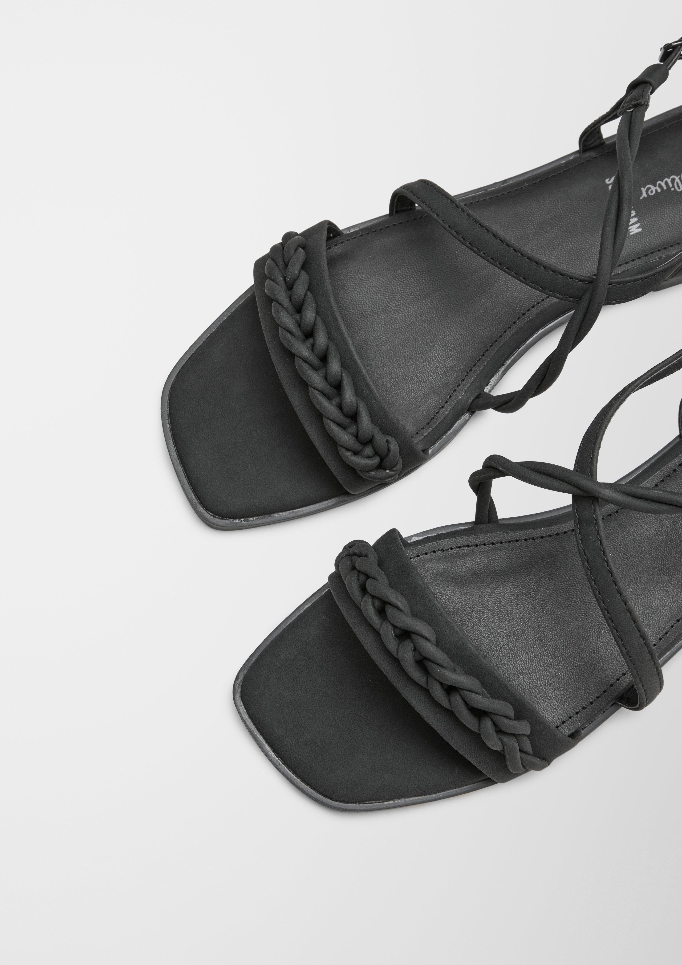 Sandalen mit Flecht-Detail  6007696-001