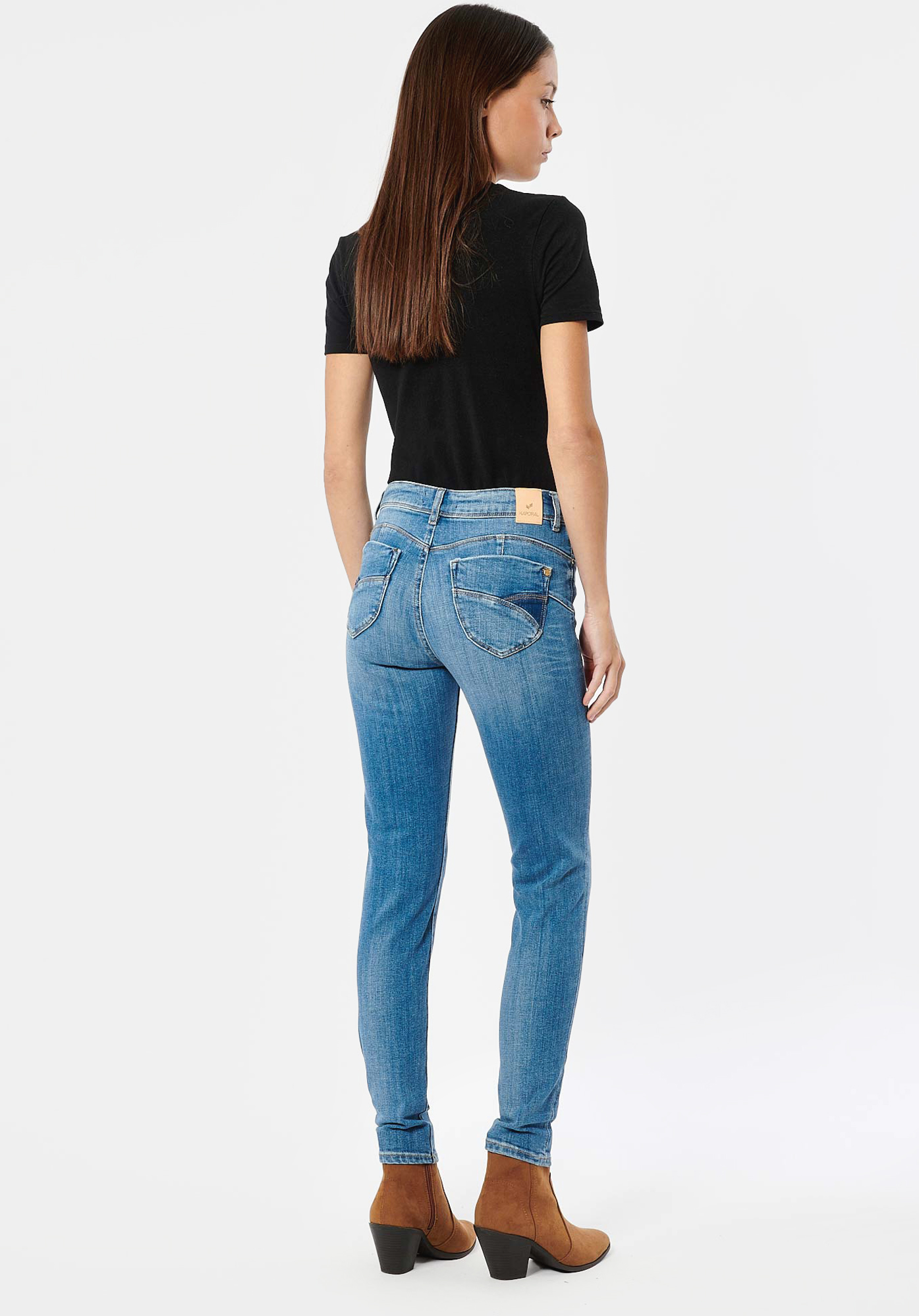 FLORE  Jean slim bleu femme