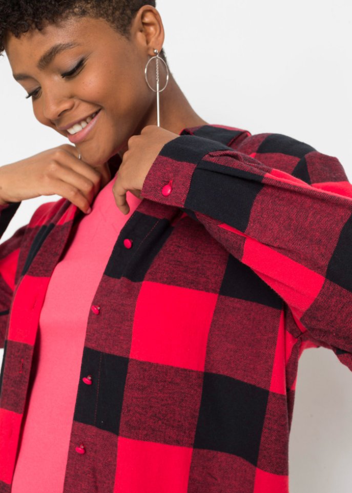 Flanell Bluse mit Karomuster