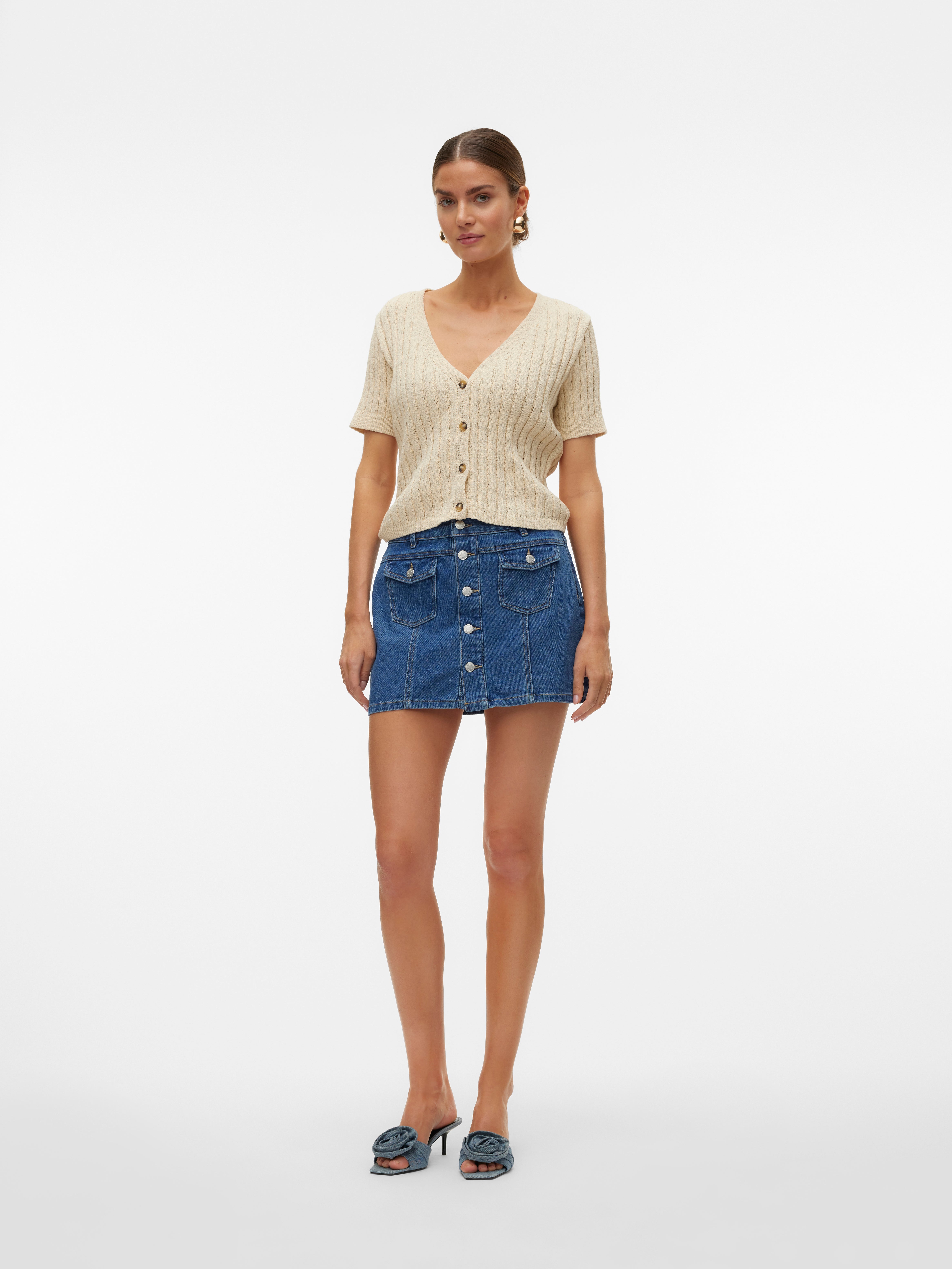VMKYLA Mittlere Taille Kurzer Rock