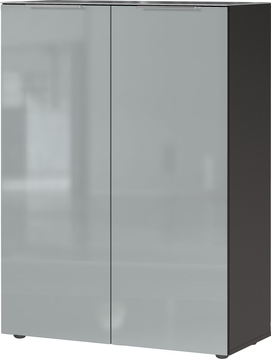 Schuhschrank Genova Silbergrau