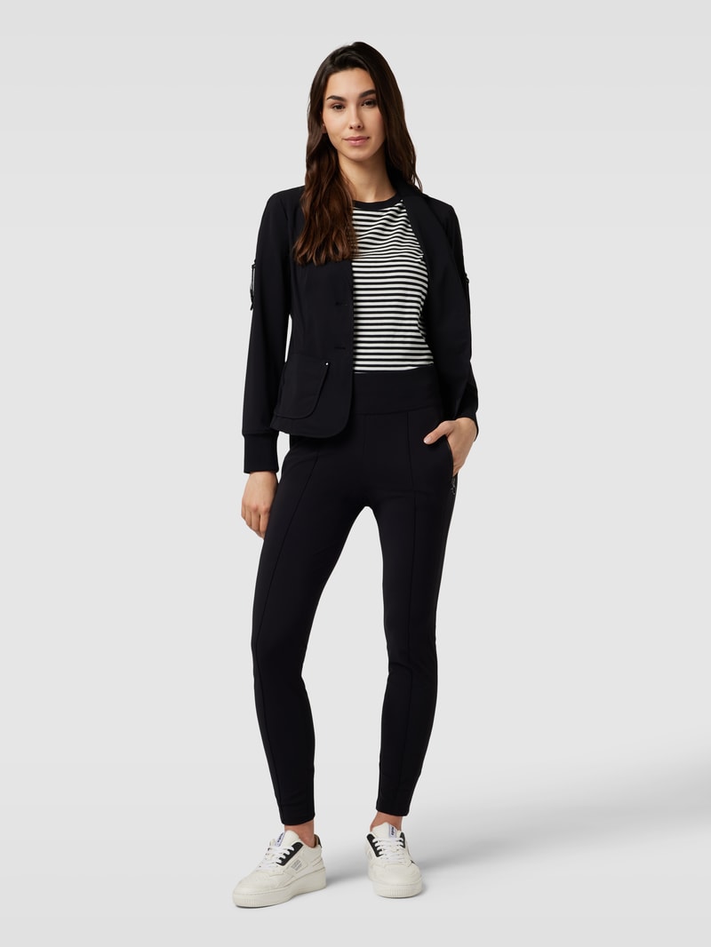 Blazer mit aufgesetzten Taschen in black