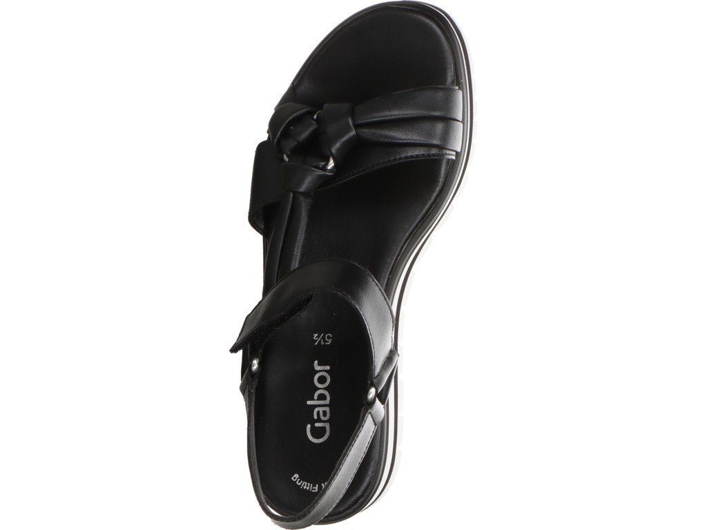GABOR Plateau Sandalen schwarz