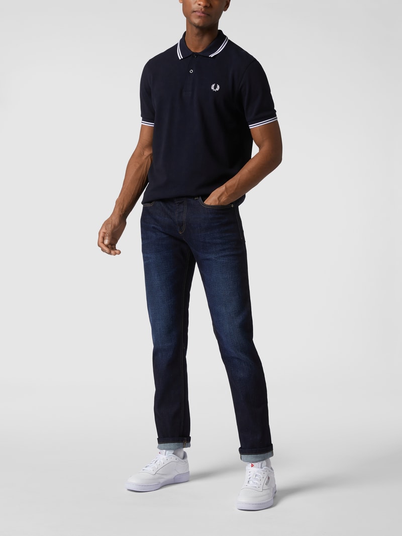 Regular Fit Jeans mit Stretch-Anteil Modell 'Houston' in dunkelblau