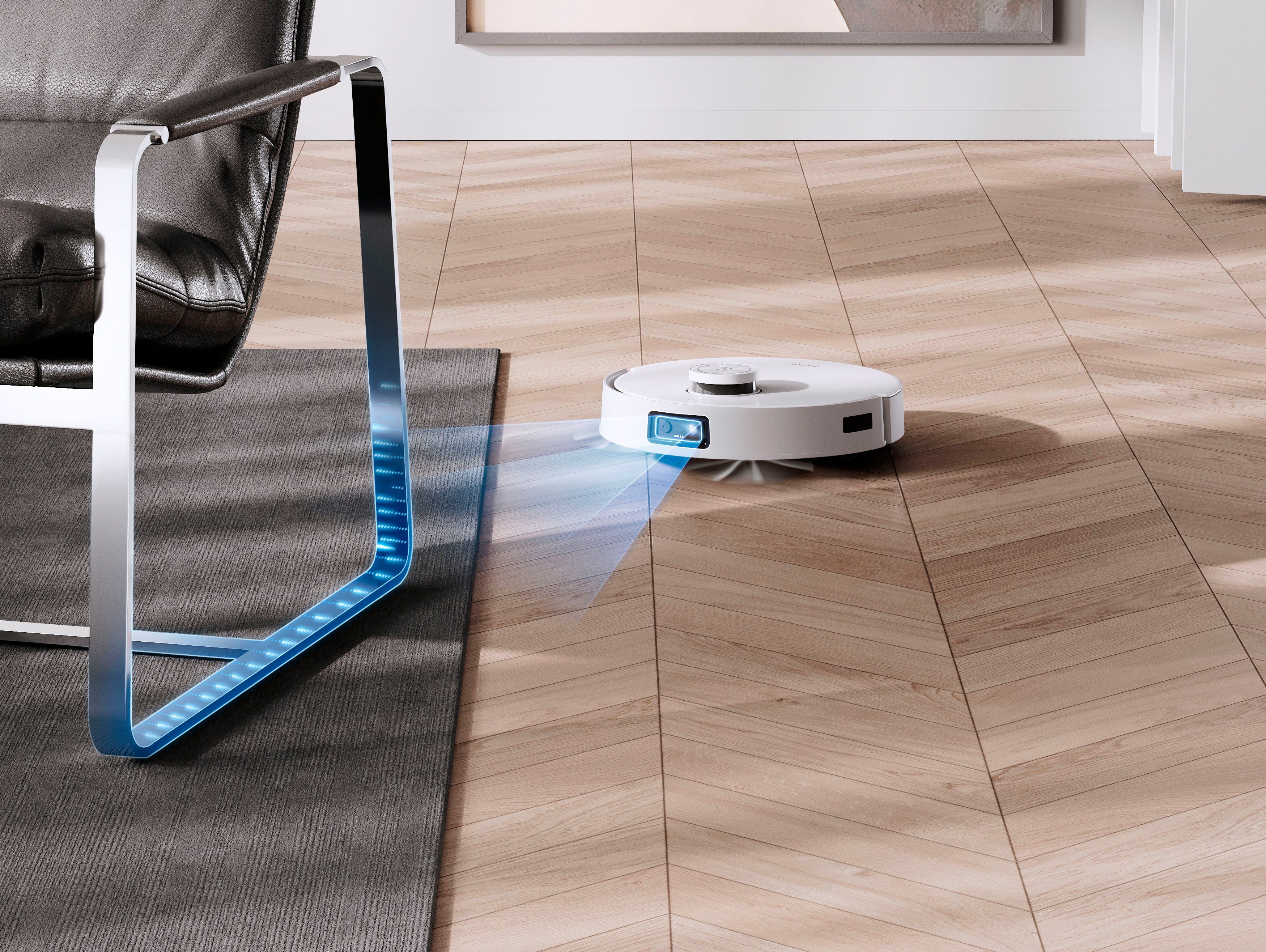 ECOVACS Nass-Trocken-Saugroboter DEEBOT T10, 45 W, 3000PA, DToF-Laser, KI Hinderniserkennung, für alle Fussbodenarten
